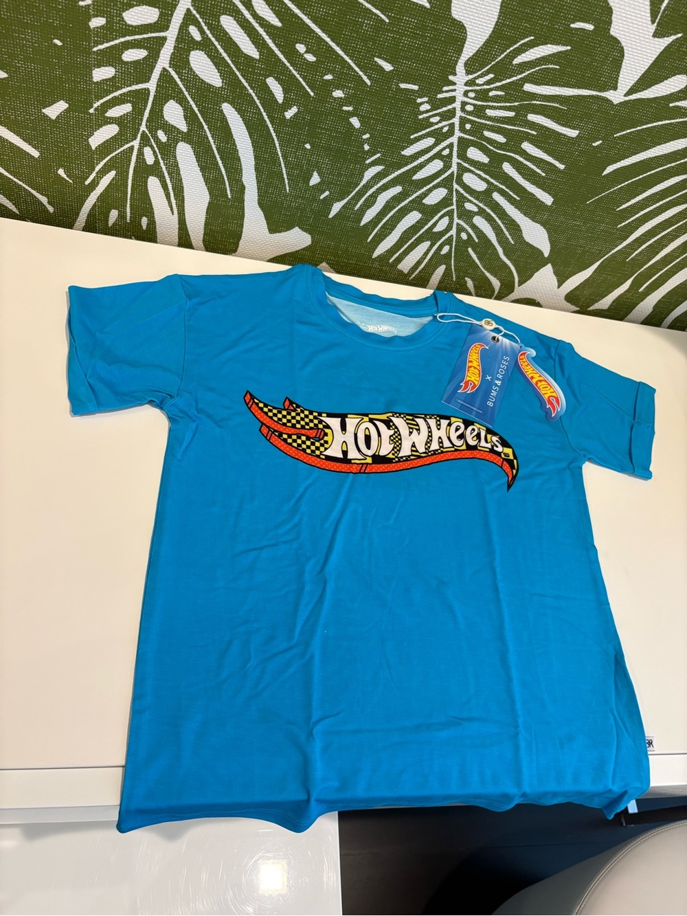 Hot Wheels Bright Blue Graphic Short Sleeve Tee